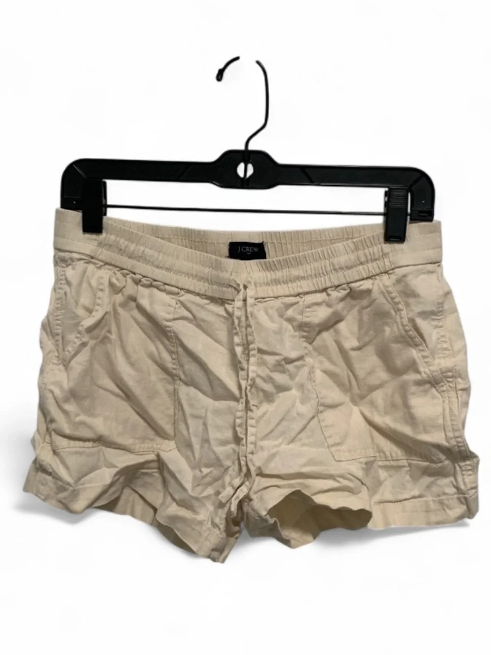 J. Crew Cream Linen Drawstring Casual Women’s Shorts